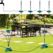 8M Stand Flexible Misting Cooling System for Patio Pool BBQ Cooling