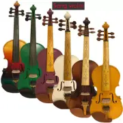 Hand made 5strings Solid wood 4/4 electric violin +Acoustic violin ,W/case.bow