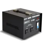 Giantz 2000 Watt Step Down Transformer 240 to 110V Converter Voltage Black NEW