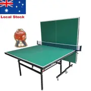 Eeeza 16mm Foldable Table TennisTable Stable PingPong Table Bat+Ball+Net AU