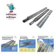 Rackmount Sliding Rails - Kit for 2U-8U Chassis Adjustable 18" to 25" Depth 2...