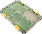 SHOWERORO Microwave Safe Divided Portable Meal Container with Compartments for Student Lunches Office Meals Go Dining