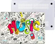 Laptop Shell Compatible with MacBook Pro 13 Inch Case 2022 202 Creativity Music