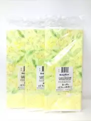 AG Plastic Table Cover 54 x 96" Sunny Tulips Floral Design Bridal Shower Vintage