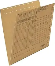Exacompta - Ref 80004377001F - FALKEN - UniReg Suspension Files - Suitable for A4 Documents, 230gsm Recycled Manilla, Holds Up to 100 Sheets - Buff (Pack of 100)
