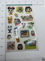 STICKER SHEET: Mickey, Minnie Disney Chibi stickers