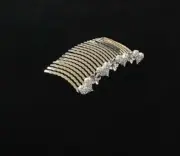 Silver Clear and AB Rhinestone Heart Design Hair Comb ( 2015 )