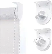 28mm Roller Blind Clutch Bracket Repair Kit with Metal Brackets & Bead Chain Shade Hardware Accessories Replacement Parts Roller Shade Cltuch (White)