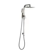 New Brasshards Mixx Chai Twin Shower Brushed Nickel 11SSL02BL