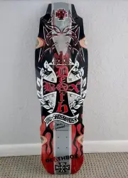 RARE 2015 DEATHBOX DAVE HACKETT ROCKET 10x34 SKATEBOARD DECK - STILL IN SHRINK