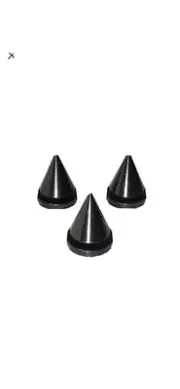 NEW! POLY CRYSTAL Pure Copper High Gloss Speaker Spikes 10 pieces