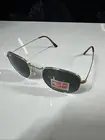 Ray-Ban RB3548 Gold Hexagonal Sunglasses with Green Polarized Lenses & Case