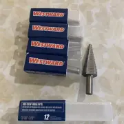 5 Westward 19N127 Hss Step Drill Bits 12 Sizes, 3/16-7/8" lot