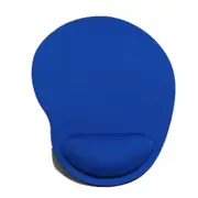 4 Pcs Computer Mouse Pad Solid Wrist Protection Anti-Slip Pad Blue