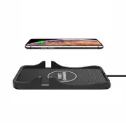 2-in-1 Non-slip Wireless Charger for C7 Car Navigation - Black
