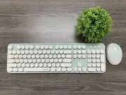Mofii Sweet Wireless Keyboard and Mouse Combo, Round Key, for PC/Laptop/Mac