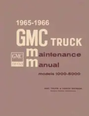 1965 1966 GMC Truck Shop Service Repair Manual Book Engine Drivetrain Electrical