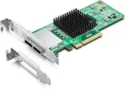ipolex External PCIe SAS/SATA HBA Controller Card, SAS2008 Chip, PCIe 2.0 x8 6Gb/s, Same as 9200-8E, Dual Mini SAS 8088, JBOD/Non-RAID Support, Windows/Linux/VMware Compatible