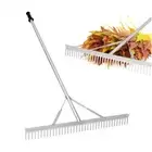 Garden Leaf Rake Garden Camping Rake for Lawn Yard Roof Shrub Flower Bed