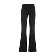 [Balenciaga] Balenciaga-Black Cotton Slim Fit Bootcut Pant-Donna 27 WAIST