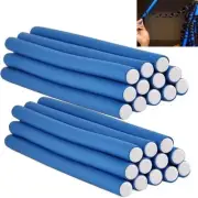 Set of 24 Medium Soft Foam Cushion Flexi Rods: Ideal for Salon Styling Hair Cur