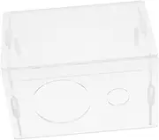 ROMISBABA Transparent Hamster Hideout: Small Animal Shelter Acrylic Gerbils Hide Rat Hut House Mice Habitat Decor Hideaway Sand Bath Box for Enhanced Interaction and Privacy