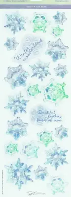 Snow Snowflakes Winter Wonderland Flakes Crystal Miss Elizabeth's Stickers