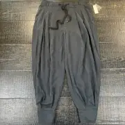 Anthropologie Black Harem Casual Tapered Pants Women's Size S