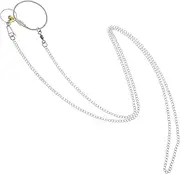 GREENADSCAPE Stainless Steel Bird Chain Collar Bell 1m Parrot Harness Leash for Pet Birds Safe Comfortable Fit for Cockatiels Lovebirds Macaws Parakeets
