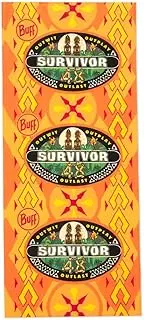 [CBS] Survivor Season 48 BUFF - Headband & Neck Gaiter, UV Protection, Lightweight & Breathable, One Size, Official Licensed Gear, Green, One Size