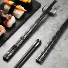 for Home Dinning Sushi Chopsticks Alloy Chopsticks Tableware Kitchen Tool