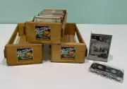 PEACHES RECORDS & TAPES STORAGE CRATE for CASSETTE TAPES or Games