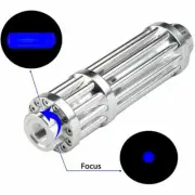1MW 450nm Adjustable Focus Blue Laser Pointer Pen Visible Beam Light AU