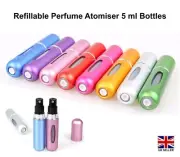 Refillable Perfume Atomiser 5 ml Spray Pump Portable Bottles Ideal for Travel
