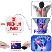 CAREMAX TENS EMS compatible ELECTRODE PADS 5cm x 5cm x 30 - 100 + SOLD ⭐⭐⭐⭐⭐