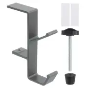 Handbag Hanger Desk Hook Desk Mount Bag Holder, Grey
