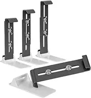 WJnflQN Window Flower Box Brackets - Railing Planter Bracket for Balcony | Adjustable Plant Container Windowsills Mount Support Rack for Patio Gardens Fences Balconies Deck Railing
