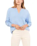 Vince Camuto Drop Shoulder V Neck Sweater