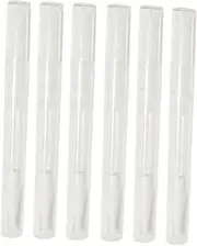 FRCOLOR 6Pcs Transparent Nail Oil Pens with Brush Tip Empty Tube for Lip Gloss Nail Nutrition Oil Perfume Travel Friendly Cosmetic Applicators