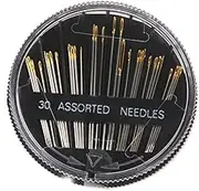 CJESLNA 30pcs Assorted Hand Sewing Needles Embroidery Mending Craft Quilt Sew Case