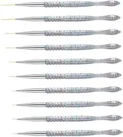EPIGEIST 2sets Nail Art Drawing Pens for Manicure Ultra-fine Liner Brushes for Precision Nail Art for Home Use Professional Designs