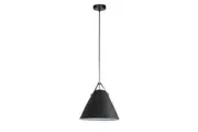 Baron Cone Shade Hanging Pendant Light - Black