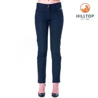在飛比找Yahoo奇摩購物中心優惠-Hilltop 山頂鳥 女款保暖修身牛仔褲H31FL1黑