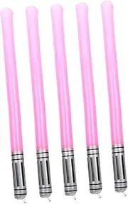 KOMBIUDA Inflatable Party Swords 5 Pack Light up Swords for Boys and Girls Pool Toys Halloween Decor
