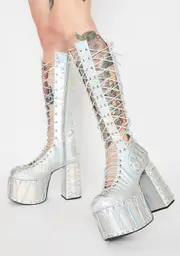 [Club Exx] Moonlight Rude Awakening Platform Boots