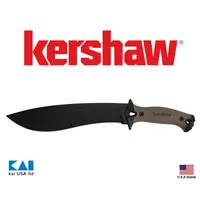在飛比找蝦皮購物優惠-美國Kershaw直刀砍刀Camp系列65Mn彈簧鋼附刀鞘沙