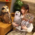50cm Simulation Plush Owl Sleeping Pillows Stuffed Sofa Decor Toys For Kids Gift
