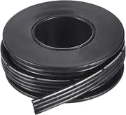 uxcell 22AWG Silicone Ribbon Cable 4Pin 22 Gauge Flat Cable Flexible Silicone Wire 1.5m/4.9ft Black Stranded Tinned Copper Wire for Model Plane, Model Car, Electric Appliance