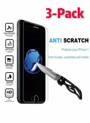 3-Pack HD Tempered GLASS Screen Protector For iPhone 7/7Plus iPhone 8/8Plus