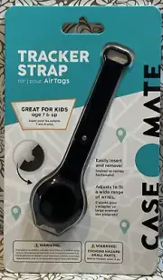 Case-Mate TRACKER STRAP for Apple AirTag - Black NEW